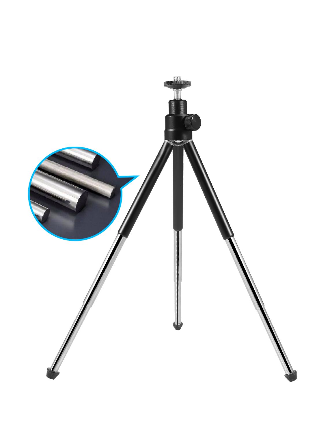 Portable and Extendable Webcam Tripod, AUSDOM Lightweight Mini Aluminu