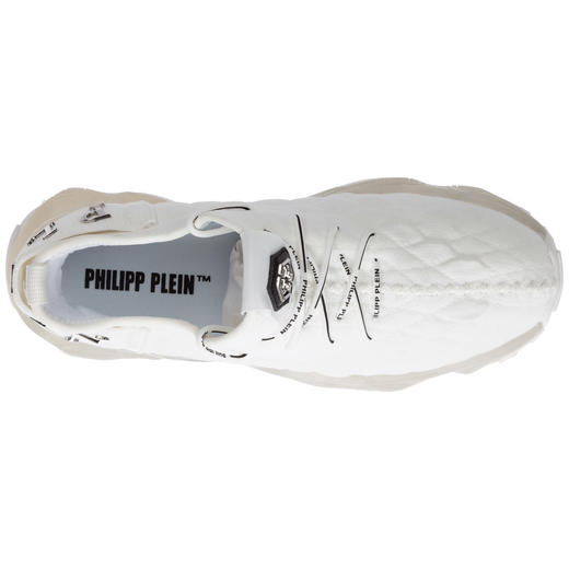 PHILIPP PLEIN/菲利普·普兰男女同款白色六边形logo饰休闲跑步鞋运动鞋AAAS USC0089 商品图1