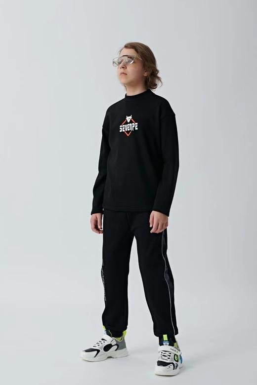 七波辉 加绒卫衣 货号：B340419 商品图0