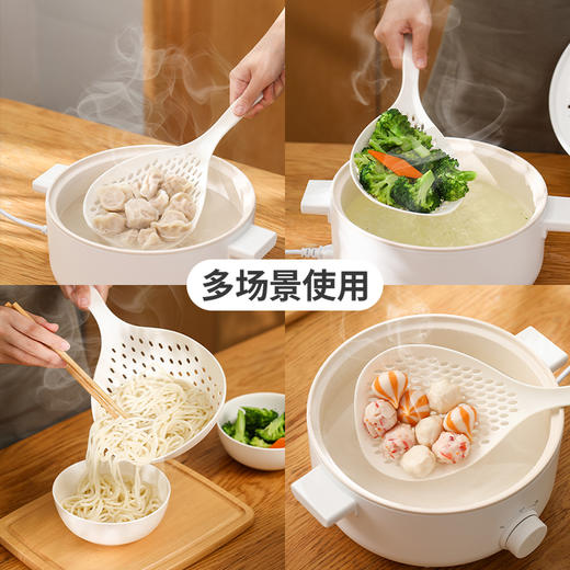 FaSoLa日式漏勺耐家用高温厨房过滤器沥水漏网捞饺子面条神器笊篱 商品图4