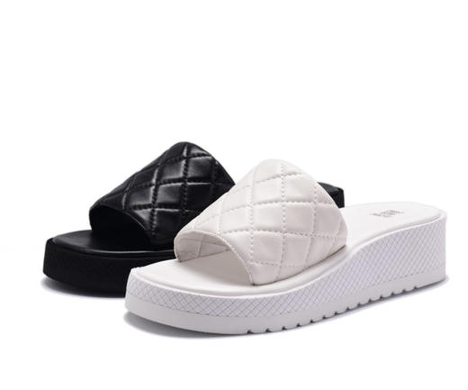 西村名物夏季新款厚底编织舒适时尚拖鞋X20BJ23591 商品图0