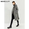 NEELLY纳俪气质翻领人字纹大衣女冬季中长款羊毛毛呢外套时尚百搭N21111G01109 商品缩略图2