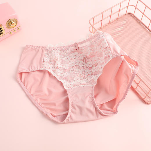 芬狄诗性感可爱蕾丝低腰内裤女细腻爽滑舒适包臀三角裤FP00151 商品图3
