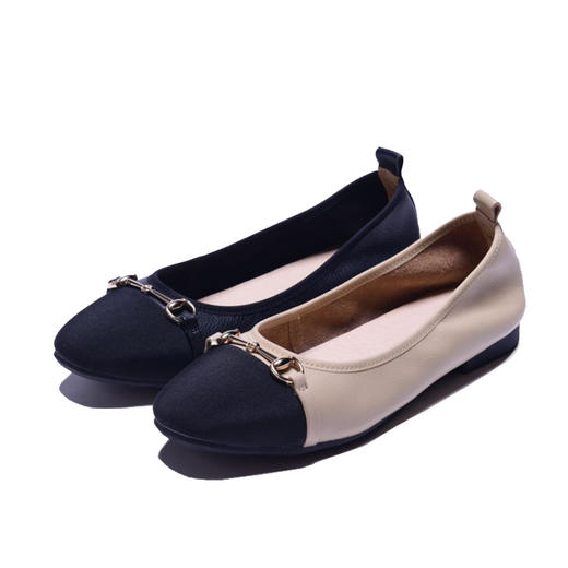 西村名物新品小香风单鞋优雅舒适平底X20CE30301 商品图0