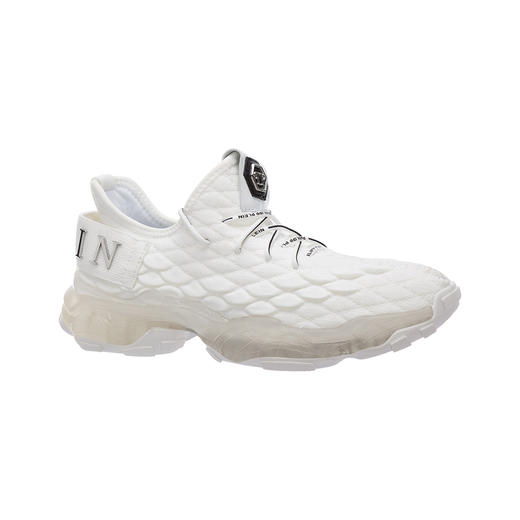 PHILIPP PLEIN/菲利普·普兰男女同款白色六边形logo饰休闲跑步鞋运动鞋AAAS USC0089 商品图0