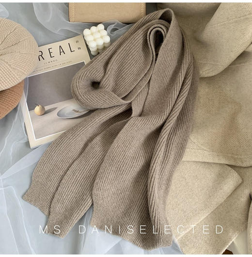 2021新款围巾 像奶茶一样温暖~韩国ins百搭柔软保暖厚围巾女冬季学生潮圣诞 商品图7