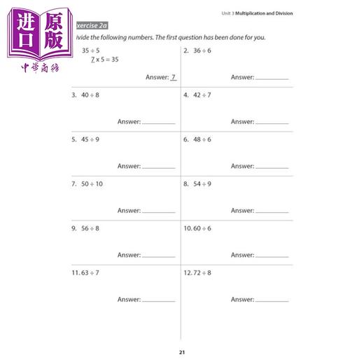 【中商原版】新加坡教辅【提分宝典】小学三年级数学-掌握数学 课外练习 家庭自学教材 Primary 3 Mathematics 商品图1