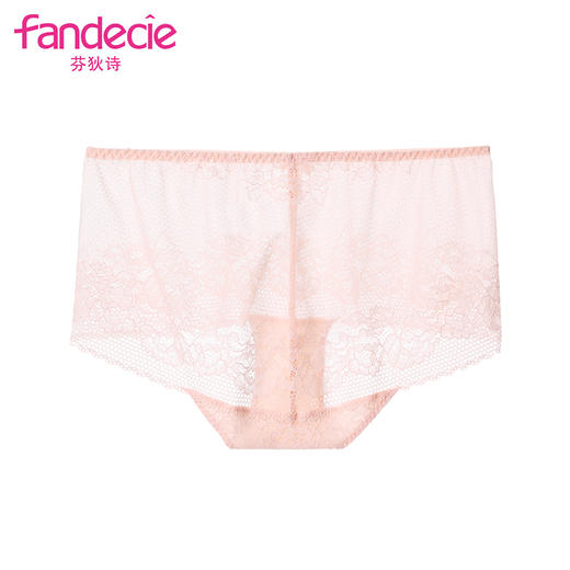 芬狄诗性感蕾丝薄款无痕简约舒适修身包臀中腰平角裤F200236 商品图0