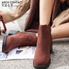 【活动价】ARCHCONTACT安启美奈真皮英伦风粗跟时装女靴52180 商品缩略图5