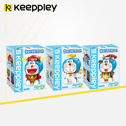 Keeppley-哆啦A梦系列拼装积木 经典/财神/天使/唐装/圣诞/秋枫/招财/英伦/驯鹿 商品图2