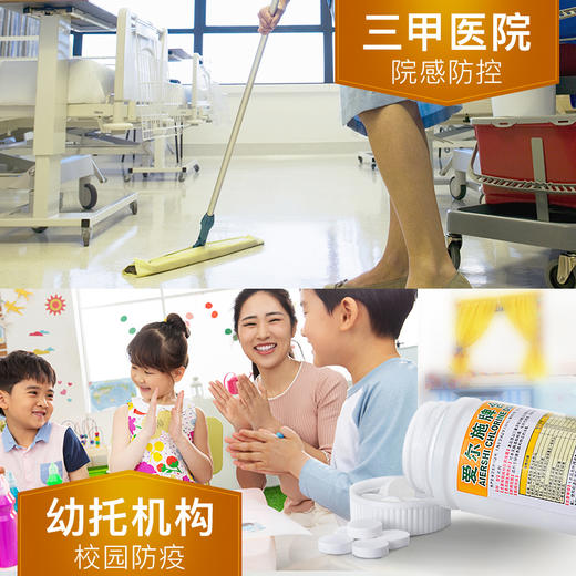 爱尔施含氯消毒片 泡腾片消毒浴缸杀菌宠物家用100片 商品图4