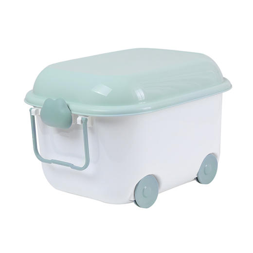 孙小美云朵拖轮箱 儿童玩具收纳箱塑料整理箱子婴儿零食神器小宝宝可爱卡通储物盒子（颜色随机） 商品图0