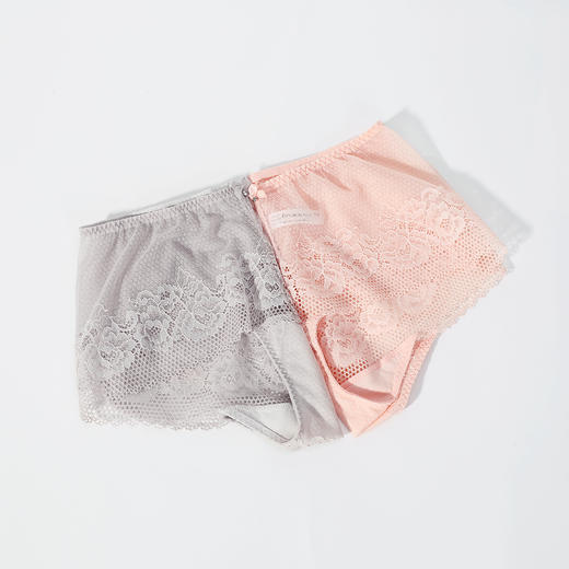 芬狄诗性感蕾丝薄款无痕简约舒适修身包臀中腰平角裤F200236 商品图2