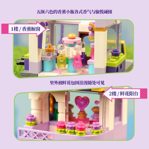 Keeppley缤纷街景系列第3季积木小颗粒拼装益智儿童玩具女孩礼物 商品图3