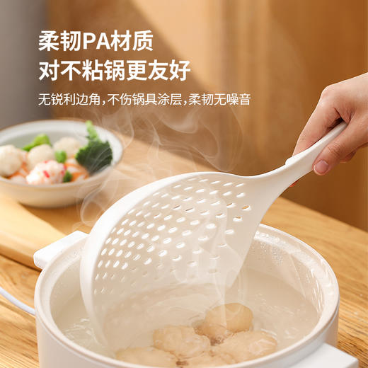 FaSoLa日式漏勺耐家用高温厨房过滤器沥水漏网捞饺子面条神器笊篱 商品图1