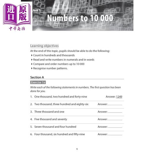 【中商原版】新加坡教辅【提分宝典】小学三年级数学-掌握数学 课外练习 家庭自学教材 Primary 3 Mathematics 商品图2