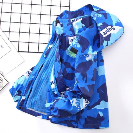 【童装】男童合一加绒可拆卸连帽冲锋衣 商品图5