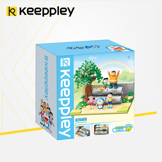 Keeppley | 哆啦A梦水泥管空地拼装积木小颗粒玩具动漫手办周边礼物 商品图0
