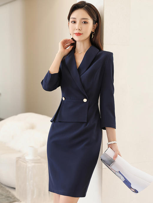 西装连衣裙女设计感小众职业裙气质御姐风裙子通勤工作服 商品图1