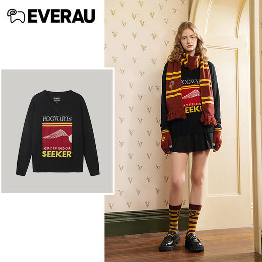 EVERAU哈利波特重磅联名金色飞贼毛衣EA8015 商品图1