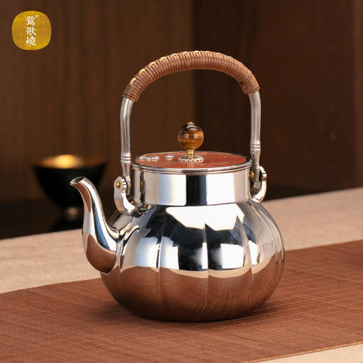 【莺歌烧旗舰店】瓜形葫芦纹壶 商品图0