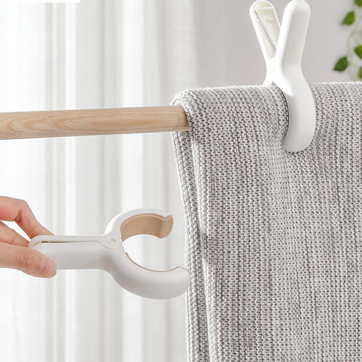 孙小美防风固定夹3个S0433夹子晾衣夹晒被子棉被夹强力固定晾衣架家用衣服塑料被夹 商品图2