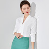 衬衫设计感小众法式时尚气质雪纺上衣甜美衬衣白 商品缩略图1