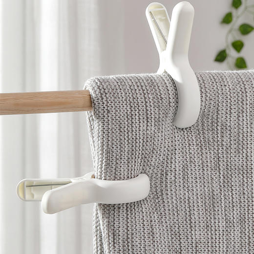 孙小美防风固定夹3个S0433夹子晾衣夹晒被子棉被夹强力固定晾衣架家用衣服塑料被夹 商品图3