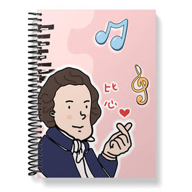 【人人都爱的谱夹】 A4乐谱夹 2021年上海音乐出版社 音乐家Q版可爱风格音乐文创 乐谱夹 贝多芬、莫扎特款