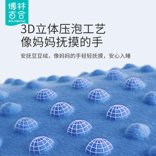 【安抚豆豆绒 像妈妈抚摸的手】婴儿安抚豆豆毯春秋冬季宝宝盖毯空调被新生儿毛毯儿童夹棉小被子 商品图2