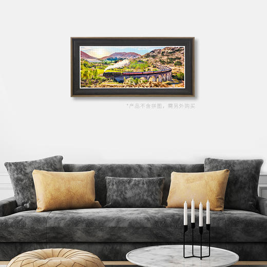 1000片全景平面拼图框 W1097  组合框 栗色 商品图1