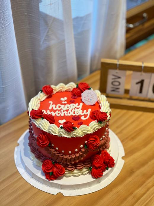 红色复古花 商品图1