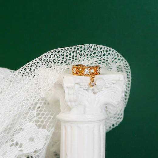 Manreya玛芮雅「璀璨星光」S925轻奢镂空气质时尚无耳洞耳骨夹女 商品图4