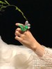 玻璃木纳艳绿蝴蝶吊坠戒指胸针三用款【09-1140311】具体价格微信咨询 商品缩略图4