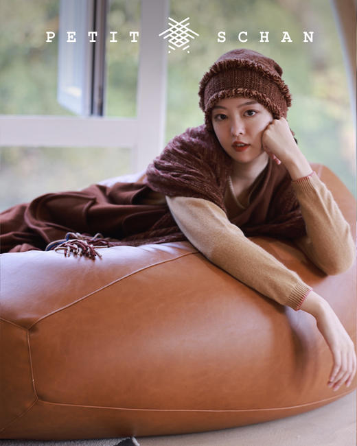 PETIT SCHAN小闪 ACC#004 Bohemian  波西米亚·狂想  镂空山羊绒设计款围巾 商品图4