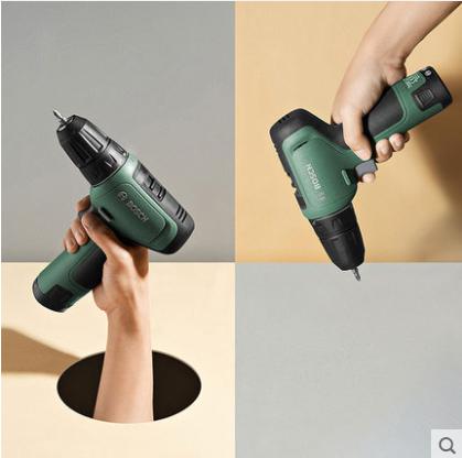 博世电钻家用充电式手电钻多功能手电钻电动螺丝刀12V小绿侠 商品图0