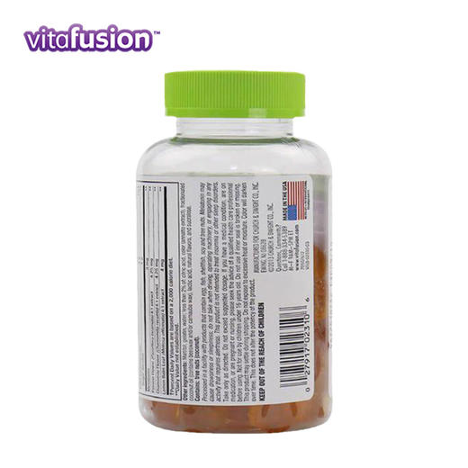 美国Vitafusion成人褪黑素助眠软糖60粒 商品图3