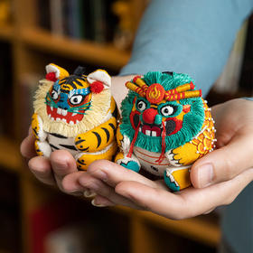 “龙虎人丹”刺绣平安香囊【预售7天发货】，DIY专属你的“平安符“，老虎相伴，体健安康