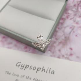 18K钻石戒指（皇冠）,圈口： 12#,