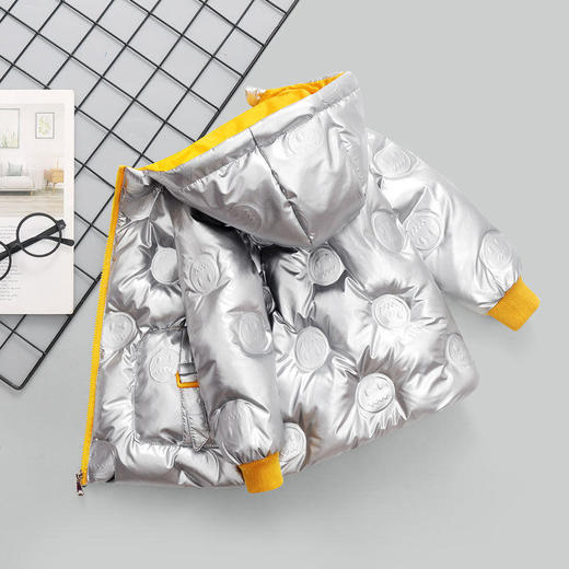 TZW-新款男女童时尚洋气加厚保暖亮面免洗羽绒服外套 商品图6