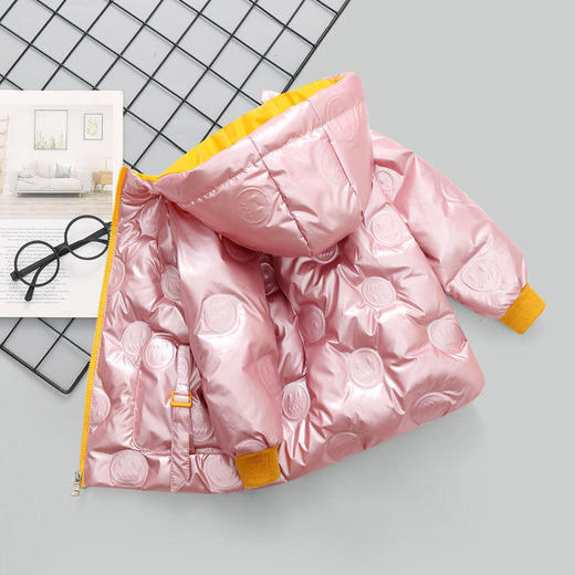 TZW-新款男女童时尚洋气加厚保暖亮面免洗羽绒服外套 商品图5