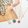 【一口价】勿忘我系列玫瑰18K金钻石孔雀石大中迷你项链 KN297403/KN296903/KN297303 商品缩略图9