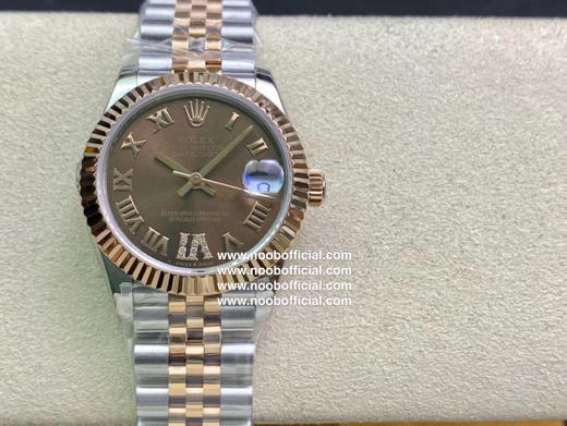 WF新力作《劳力士Rolex女款蚝式日志型腕表》31mm1：原装开模，表壳直径保持与原装一致31毫米。采用904L不锈钢来锻造不锈钢腕表表壳，具备高抗腐蚀性 商品图0