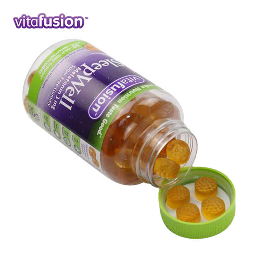美国Vitafusion成人褪黑素助眠软糖60粒 商品图1