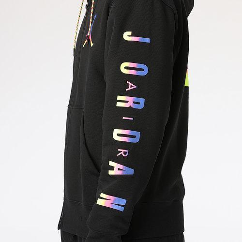 耐克外套男装春季新款Jordan连帽休闲拼接运动夹克CU9123-010 商品图4