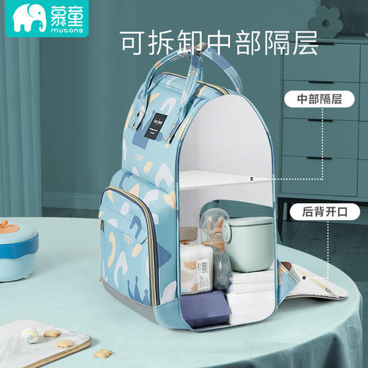 【多功能分区 拒绝手忙脚乱】妈咪包双肩手提多功能女母婴包大容量外出旅行USB充电妈妈宝妈包 商品图2