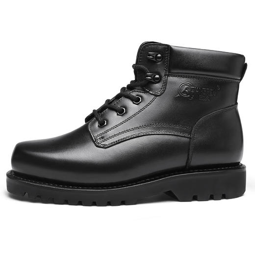 强人3515男靴冬季加厚羊毛保暖头层牛皮军勾棉鞋固特异防寒棉靴 商品图1