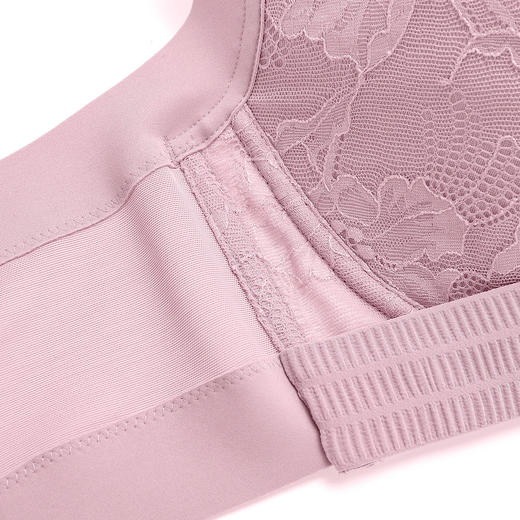 熳洁儿 大胸显小舒适超薄杯性感蕾丝无痕内衣女侧收聚拢文胸罩21251347 商品图4