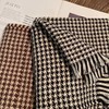 男女时尚百搭围巾女冬季韩版百搭小千鸟格长款学生保暖披肩两用 商品缩略图1