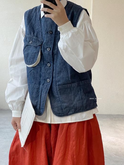 （5折）Au garcons军绿/橘红/黑法式波波裤 商品图2